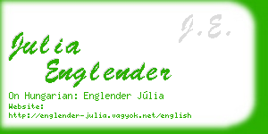 julia englender business card